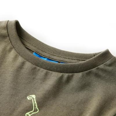 VidaXL Kindershirt met lange mouwen 104 kakikleurig