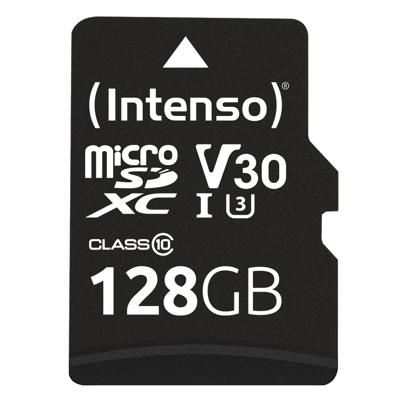 Intenso Professional microSDXC-kaart 128 GB Class 10, UHS-I Incl. SD-adapter