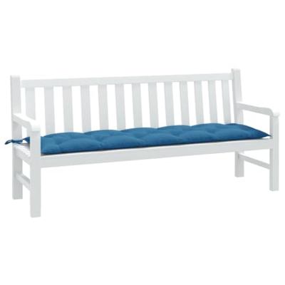 VidaXL Tuinbankkussen 180x50x7 cm stof gemêleerd blauw VidaXL Tuinbankkussen 180x50x7 cm stof gemêleerd blauw
