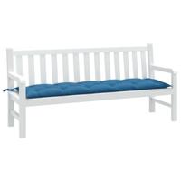 VidaXL Tuinbankkussen 180x50x7 cm stof gemêleerd blauw - thumbnail