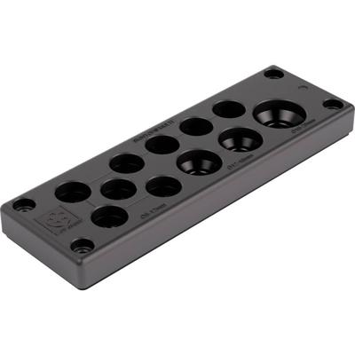 LAPP SKINTOP® MULTI Version 4 Meervoudige kabeldoorvoerplaat Klem-Ø (max.) 20 mm Plaatdikte (max.) 14 mm Polycarbonaat 1 stuk(s)