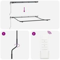 VidaXL Zijde frame antraciet 3 x 2 m metaal - thumbnail