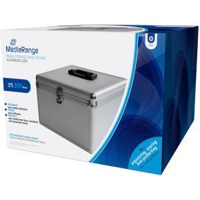 MediaRange CD-koffer 300 CDs/DVDs/Blu-rays Aluminium Zilver 1 stuk(s) (b x h x d) 30.1 x 18 x 26.5 cm BOX76