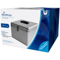 MediaRange CD-koffer 300 CDs/DVDs/Blu-rays Aluminium Zilver 1 stuk(s) (b x h x d) 30.1 x 18 x 26.5 cm BOX76 - thumbnail