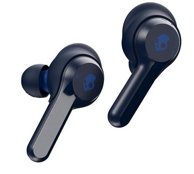 Skullcandy Indy True-draadloze hoofdtelefoon met bluetooth-microfoon, zweet-, water- en stofbestendig (IP55), 16 uur batterijduur, blauw
