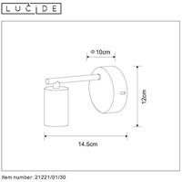 Lucide LEANNE - Wandlamp - 1xE27 - Zwart - thumbnail