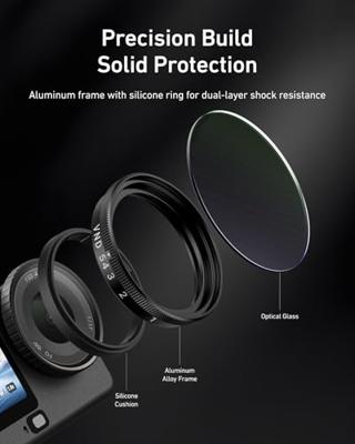 Telesin CPL + UV + VND filter kit voor DJI Osmo Action 6