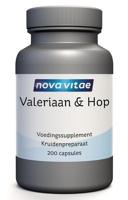 Nova Vitae Valeriaan & hop 200 Capsules - thumbnail