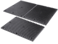 Borstelmat voor Paard, Kalf, Geit Zwart (L40xB30cm) - thumbnail