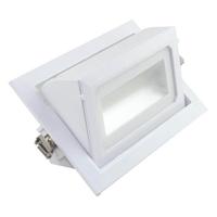LED Downlight - Inbouw Rechthoek 40W - Aanpasbare Kleur CCT - Mat Wit Aluminium - Kantelbaar 230x140mm - OSRAM LEDs - thumbnail