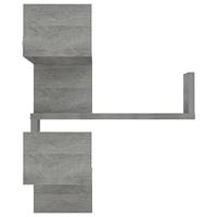 Hoekwandschappen 2 st 40x40x50 cm bewerkt hout grijs sonoma - thumbnail