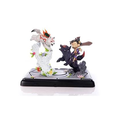 Okami PVC Statue - Chibiterasu vs. Dark Chibiterasu & Possessed Kuni (First 4 Figures)