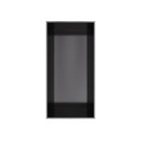 Hotbath &More Inbouwnis - 30 x 15 x 10 cm - Frameless - Geborsteld Zwart PVD - thumbnail