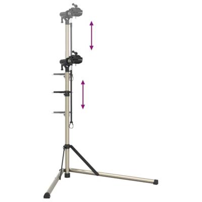 VidaXL Fietsreparatiestandaard inklapbaar 102-160 cm aluminium