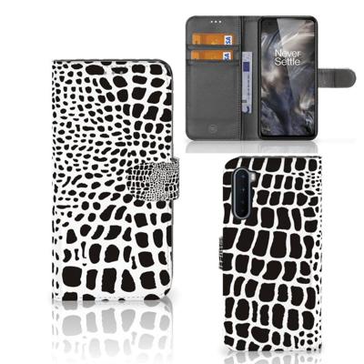 OnePlus Nord | Telefoonhoesje | Met pasjeshouder | Slangenprint