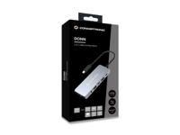 Conceptronic DONN22G notebook dock & poortreplicator Bedraad USB 3.2 Gen 2 (3.1 Gen 2) Type-C Grijs - thumbnail