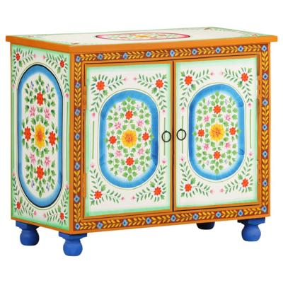 VidaXL Dressoir handgeschilderd 70x35x60 cm massief mangohout