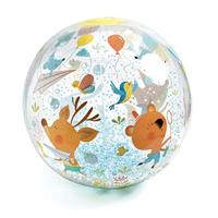 Ballon met gekleurde ballen - DJECO geel - thumbnail