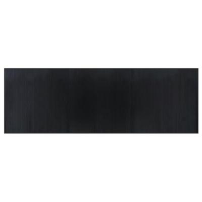 VidaXL Vloerkleed rechthoekig 100x300 cm bamboe zwart