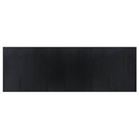 Vloerkleed rechthoekig 100x300 cm bamboe zwart - thumbnail