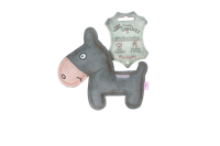 Holland Animal Care Tiny Doodles Doggy - Doodles Donkey - Hondenspeelgoed - Hondenspeelgoed met Piep - Roze - 17 cm - thumbnail