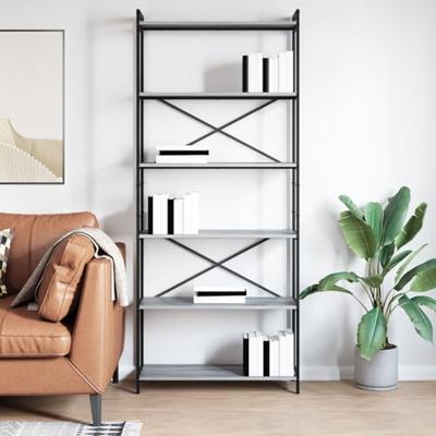 Boekenkast Grijs sonoma 80 x 30 x 188 cm Bewerkt hout