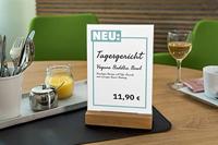 Sigel TA254 Tafelstatief Voor papierformaat: DIN A5 Glas (helder), Hout 1 stuk(s) - thumbnail