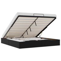 Bedframe zonder matras 200x200 cm kunstleer zwart - thumbnail