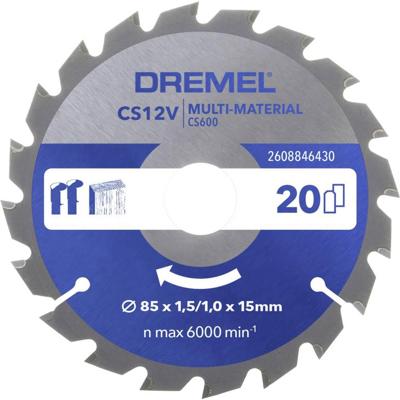 Dremel DREMEL Multi Material Kreissägeblatt 85mm CS600 2608846430 Cirkelzaagblad 1 stuk(s)