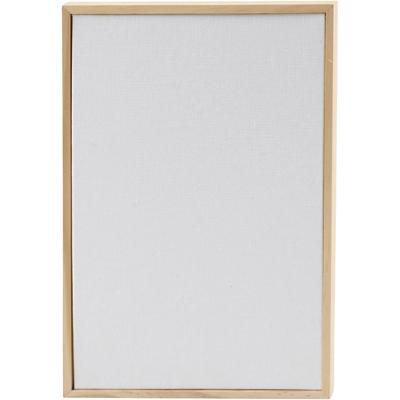 Creativ Company Canvas paneel met lijst, afm 15,8x23,8 cm, 280 gr, wit, 1 stuk