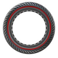 PRO-Mounts buitenband massief 8 1/2 zwart rode lijn - thumbnail