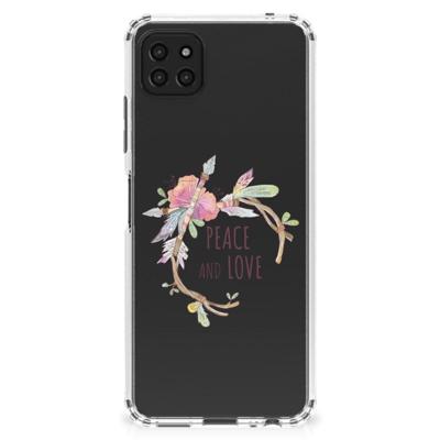 Samsung Galaxy A22 5G Stevig | Bumper Hoesje | Boho Text Samsung Galaxy A22 5G Stevig | Bumper Hoesje | Boho Text