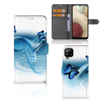 Samsung Galaxy A12 | Telefoonhoesje | Met pasjeshouder | Vlinders