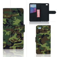 Huawei Ascend P8 Lite | Telefoon Hoesje | Army Dark - thumbnail