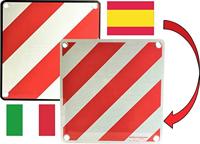 IWH 97605 Warntafel 2in1 für Spanien und Italien Bord uitstekende lading (l x b) 50 cm x 50 cm - thumbnail