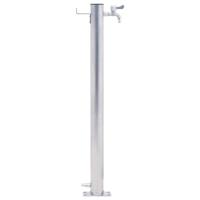 VidaXL Waterzuil 100 cm roestvrij staal rond - thumbnail