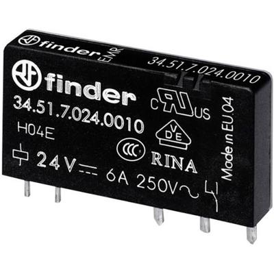 Finder 34.51.7.012.5010 Printrelais 12 V/DC 6 A 1x wisselcontact 1 stuk(s) Tube