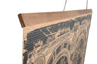 Wanddecoratie Home ESPRIT Zwart Natuurlijk Wereldkaart 149 x 2 x 105 cm - thumbnail