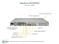 Supermicro SuperServer 5019P-WT Intel C622 LGA 3647 Rack (1U) Zwart - Serverbarbones (Intel C622, LGA 3647, Intel, Intel® Xeon®, DDR4-SDRAM, 768 GB) - thumbnail