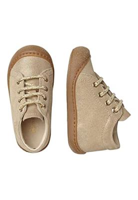 Laarsjes voor meisjesbaby's Cocoon Fantasie NATURINO® 1e stapjes iriserend roze