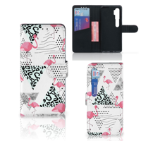 Xiaomi Mi Note 10 Pro | Telefoonhoesje | Met pasjeshouder | Flamingo Triangle - thumbnail