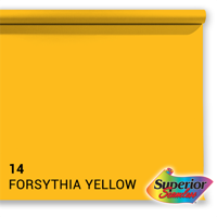 Superior Achtergrondpapier 14 Forsythia Yellow 1,35 x 11m - thumbnail