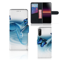 Sony Xperia L4 | Telefoonhoesje | Met pasjeshouder | Vlinders - thumbnail