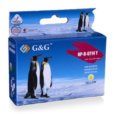 G&G Cartridge compatible met Epson T0714 Geel G&G Cartridge compatible met Epson T0714 Geel