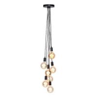 its about RoMi Hanglamp 'Oslo' 7-lamps, kleur Zwart - thumbnail