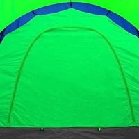 Tent 9-persoons polyester blauw en groen - thumbnail