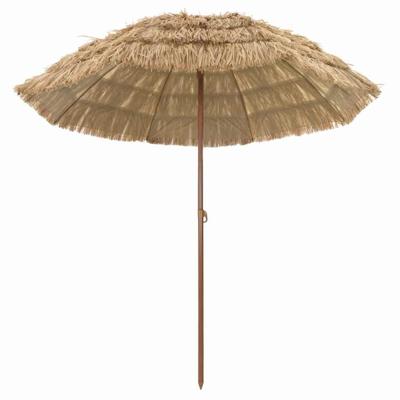 Strandparasol Bruin 206 x 209.5 cm Staal