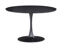 WOOOD Ronde Eettafel 'Sammy' 120cm, kleur Zwart - thumbnail