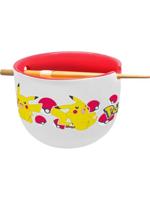Pokémon Ramen Bowl with Chopsticks Face - thumbnail