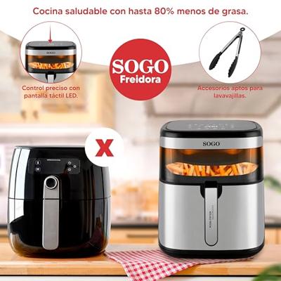 SOGO Human Technology Vision PRO1700 Airfryer 10 l 1700 W Zwart, RVS SOGO Human Technology Vision PRO1700 Airfryer 10 l 1700 W Zwart, RVS